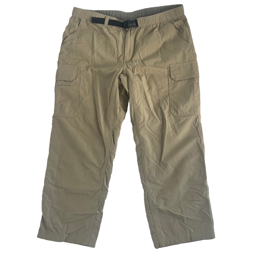 Duluth Trading Men's Pants XL x 30 Armachillo Bark Ripstop‎ Belted Cargo Pants